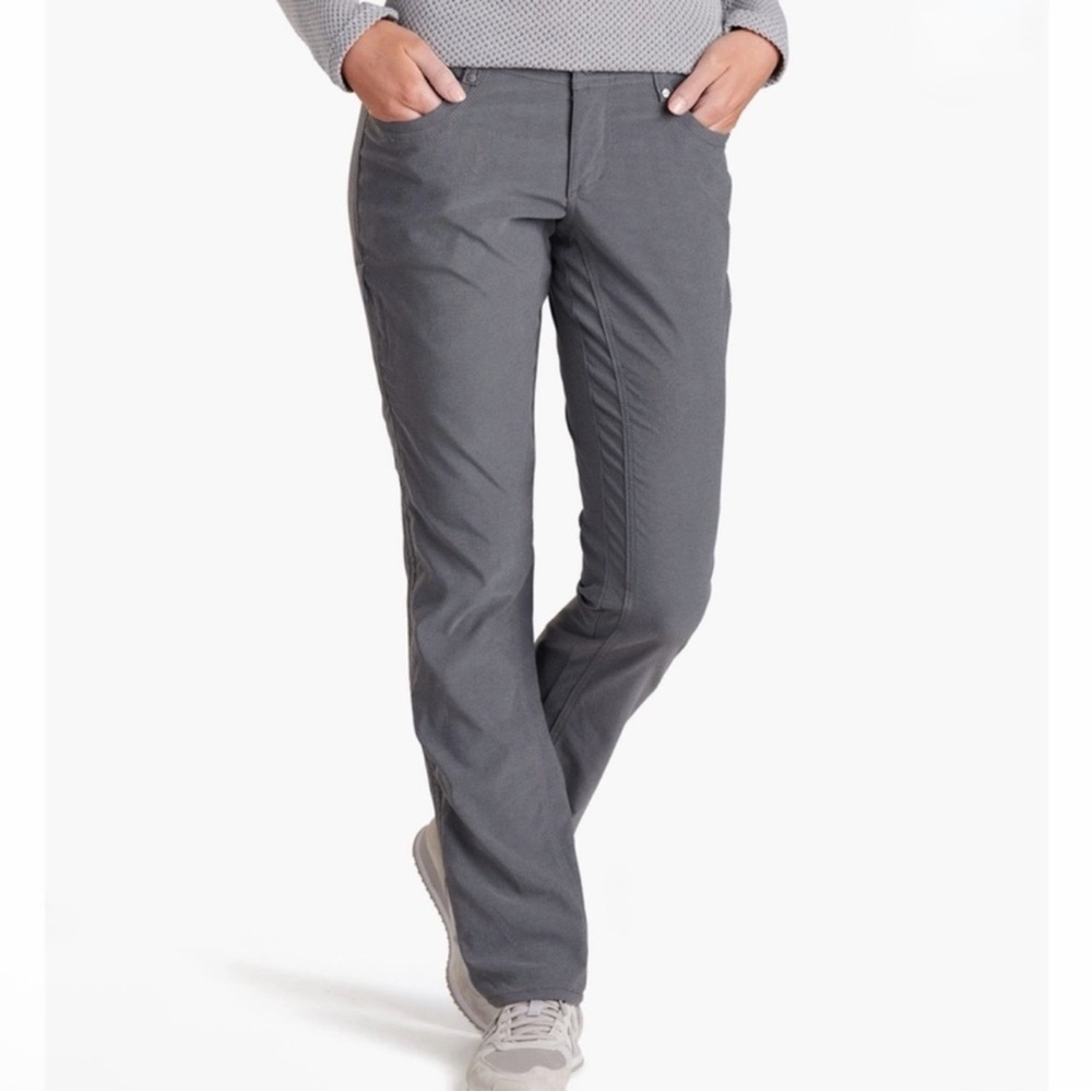 Kuhl Women's Outdoor Hiking Legendary Ruched Pants Gray Sz 12 Regular